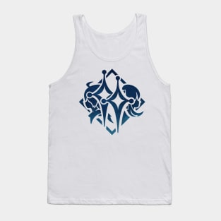 Genshin Impact Traveler Emblem - Cryo Tank Top